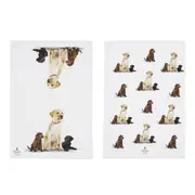Ashdene Puppy Love Set of 2 Tea Towels - Labrador