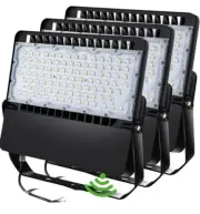 3 LEDMO LED FLOOD LIGHTS 240W 31200LM DUSK TO DAWN PHOTOCELL 5000K COMMERCIAL