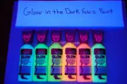 Tulip 6 Pack 1.25oz Assorted Glow in the Dark Fabric Paint Set