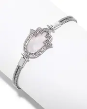 Samuel B. Silver Pearl Hamsa Bracelet NoSize NoColor