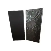 Jexine 20 Pcs Restaurant Menu Holder Single Panel Angled Corners Black 4.25 X 11