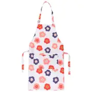 Kitchen Aprons, Adjustable Bib Apron Water Oil Resistant with Pockets,White