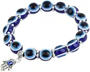 [Generic] Evil Eye Bracelets | Wrist Chain Stylish | Good Luck Bracelet for Protection, Blue Eye Bead Bracelet Charm for Teens Girls Boys