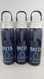 NEW 3 PACK Brita Premium Filtering Water Bottle Hard Sided 26 oz BPA Free
