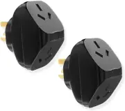 Double Power Plug Outlet Extender, Triple Plug Adaptor, Multi Plugs Extension, S