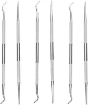 Healeved 6pcs Pedicure Tools Set Nail Cuticle Remover Foot Scraper Remover Nail Cleaning Tools