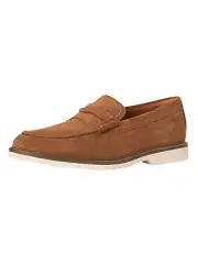 Clarks Men's Atticus Suede Slip Loafers, Brown