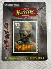 Classic Monsters Magnet Boris Karloff as The Mummy USPS Stamp New