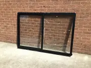 1200h x 1810w NEW Aluminum Sliding window Textura® Black DOUBLE GLAZED