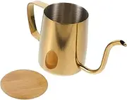 Stainless Steel Coffee Pot Creamer Collapsible Pouches Coffee Milk Cup Cafe Pour Stoneware Teapot Stirrer Coffee Kettle Steamer Cups Funnel Scoop Strainer Jar Double Pen Whisk Wood