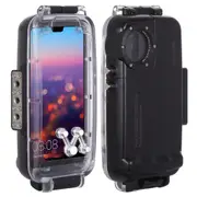 40m/130ft Waterproof Diving Housing Photo Video Taking Underwater Cover Case for Huawei P20 Pro(Black)
