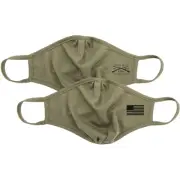 Grunt Style Assaulting Flag Reversible Face Mask - 2-Pack - Military Green