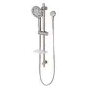 New Shower Head & Sliding Rail Wall System Set Phoenix Tapware Vivid V685 BN