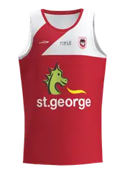NRL 2023 Training Tee Singlet - St George Illawarra Dragons - Adult - CLASSIC