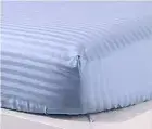 Premium Quality 1 Piece Fitted Sheet (Bottom Sheet Only) 10" inches Deep Pock...