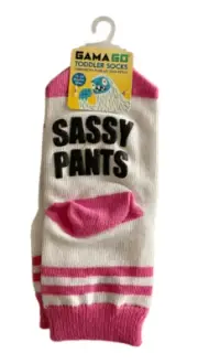 Sassy Pants” Toddler Novelty Socks