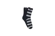 4 x Mens Bonds Super Soft Crew Socks Marshmallow Home Socks Black Grey