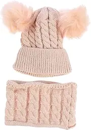 [LIFKOME] 1 Set Children Hat Scarf Hats Winter Xmas Hat Women Hats and Caps Scarves for Women Dressy Winter Knit Knit Kit Xmas Cap Knitted Hat Yarn Double Ball Hat