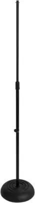 On Stage MS7201B Round Base Microphone Stand, Black