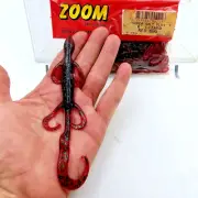 Zoom Super Salt Plus 6" Lizard 002-021 Red Bug 13 Count Pack Bass Fishing
