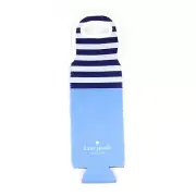 kate spade new york blue and white striped wine bottle holder tote NEW