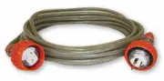 Amplec EL1015AMB66 - Braided Ext. Lead - 15AMP 10m Industrial Plug & Socket