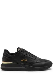 Boss Kurt Panelled Mesh Sneakers - Black - 40 (IT40 / UK6) 40 (IT40 / UK6)