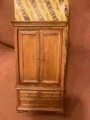 CONCORD DOLLHOUSE MINIATURE MEDIUM BROWN CHIFFOROBE CABINET #509, #609, M/OB!!