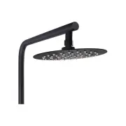 8 Inch Ss304 Shower Heads Set 3 Modes Handheld Head Wall Taps Black