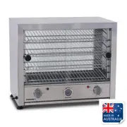 Hot Food Display Warmer 50Pie Square Front Glass Pie Master Roband PM50 No Light