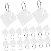 GANAZONO 60Sets Key Tags with Labels Blank Key Identifier Tags with Key Rings for Easy Organization and Identification and Versatile for Personal Business Use
