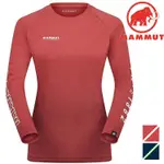 MAMMUT 長毛象 QD LOGO PRINT 女款 圓領長袖上衣 1016-01040