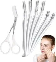ETHEL Razor for Women Face, Professional Dermaplaning Tool for Peach Fuzz, Facial and Eyebrow Hair Removal, Gentle Skin Exfoliation Blade (6pcs)