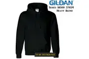Gildan Black Hoodie Heavy Blend Basic Hooded Sweat Sweater Big Mens S -5XL