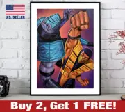Mortal Kombat II Scorpion Sub-Zero Poster 18" x 24" Print Game Room Art 2