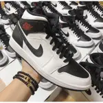 AIR JORDAN 1 MID WHIE BLACK RED 黑白反轉 女款 籃球 休閒 BQ6472-101 慢跑鞋