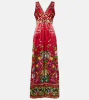 [Camilla] Camilla Printed silk jumpsuit AU 16 multicoloured