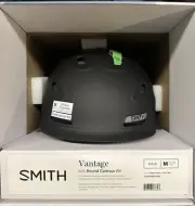NEW Smith Vantage Ski Helmet Adult Medium, Matte Black w/Round Contour Fit