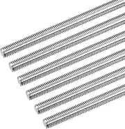 uxcell Fully Threaded Rod M8 x 180mm 1.25mm Thread Pitch 304 Stainless Steel Right Hand Threaded Rods Bar Studs 6 Pack
