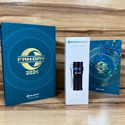 RARE Olight Baton 3 Limited Edition FAN DAY 2024 1200 Lumens Torch NEW w/ Box