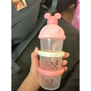 日本製 迪士尼 米奇 米妮 小熊維尼 三層奶粉罐 奶粉罐 奶粉盒 奶粉分裝盒 分裝罐 零食罐 零食盒 奶嘴盒