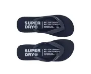 Superdry Studios Vegan Flip Flop Mens Thongs Slip On Soft Classic 3 Plug - Navy