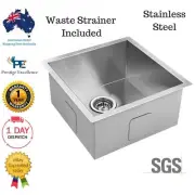 Kitchen Laundry Sink Stainless Steel Undermount Single Modern Square Design New
