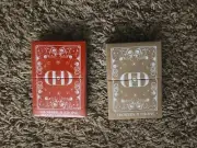 Smoke & Mirrors V8 Gold And Red Deluxe Ed Playing Cards New Dan Dave Card Mafia