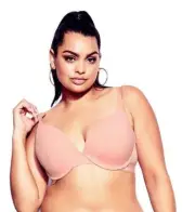 CCX CITY CHIC Bra 16DD / 38DD T-Shirt Bra Blush Pink Lingerie Plus Size S