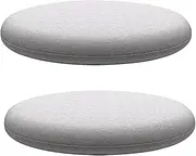 2/4/6 Pack Round Dining Chair Cushions with Removable Cover, Round Memory Foam Seat Cushions, Non Slip Washable Bistro Chair Pad(Light Gray,24in(2 Pack))