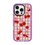 iPhone 16 Pro Impact Case Cherry Gingham