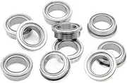 10Pcs FR168ZZ 6.35x9.525x3.175 mm ABEC-7 Shielded Bearing Inch Series 1/4 x3/8 x1/8 inch Mini Flanged Ball Bearings