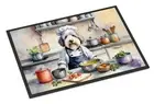Old English Sheepdog The Chef Doormat Front Door Mat Indoor Outdoor Rugs for