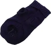Toddmomy Thick Warm Dog Vest Knitted Turtleneck for Small Breeds Stylish Pet Apparel